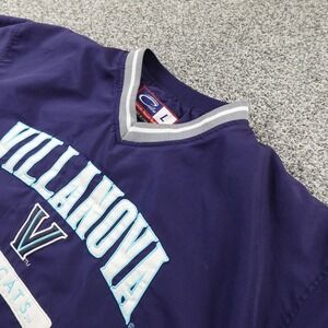 Villanova Wildcats Jacket Mens L Blue NCAA Basketball Windbreaker Bomber Coat